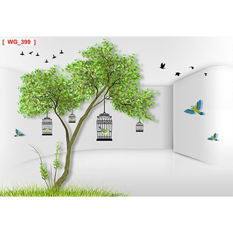 Tranh quán Coffee - Tranh dán tường quán Coffee WG-399