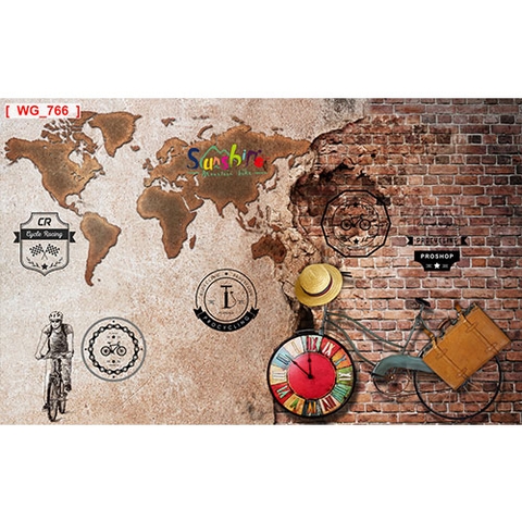 Tranh quán Coffee - Tranh dán tường quán Coffee WG-766