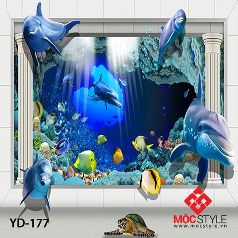 Tranh dán tường 3D - Tranh dán tường YD177