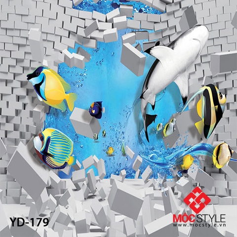 Tranh dán tường 3D - Tranh dán tường YD179