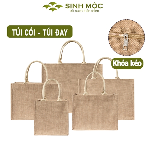 Túi đay linen, túi cói, túi xách, túi đi biển - M3301 (Đay linen)