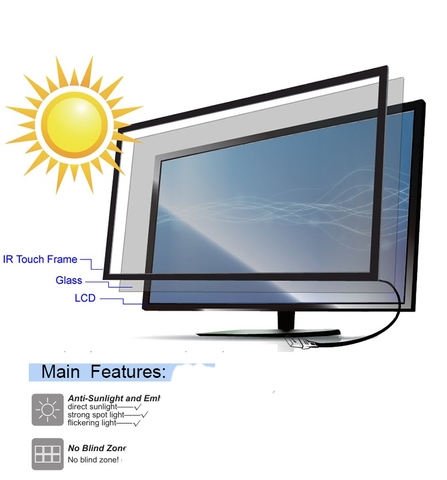 Khung tương tác cảm ứng 75 inch thích hợp cho bảng tương tác, tivi tương tác...