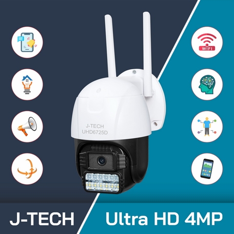 Camera Wifi J-TECH UHD6725D (4.0MP, XOAY, SMART LIGHT)