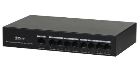 SWITCH POE 2 LỚP DAHUA PFS3009-8ET-65