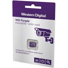 Thẻ nhớ MicroSD 32GB/64GB/128GB/256GB WESTERN DIGITAL Purple Box Class10 (Chuyên dùng Camera)