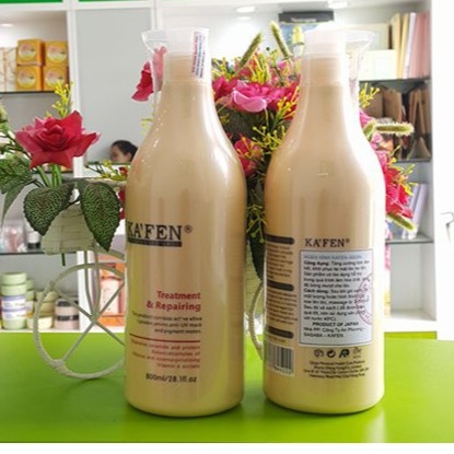 DẦU GỘI VÀ XẢ KAFEN COLLAGEN PHỤC HỒI HƯ TỔN 800ML