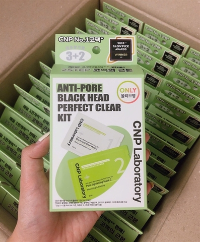 Mặt Nạ Làm Sạch Mụn Đầu Đen 2 Trong 1 CNP Laboratory Anti-Pore Black Head Clear Kit