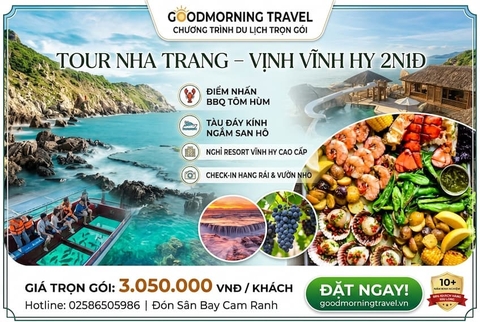 Tour Bình Hưng - Vĩnh Hy 2 ngày 1 đêm