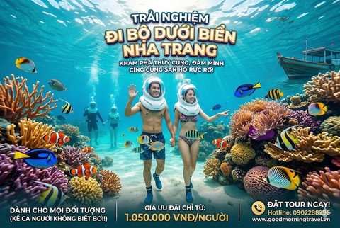 Tour đi bộ dưới đáy biển Nha Trang