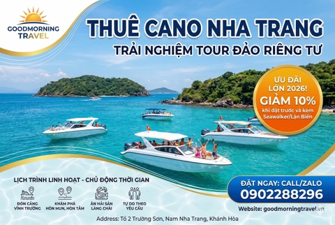 Thuê cano du lịch Nha Trang