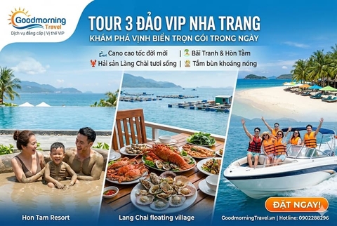 Tour 3 đảo VIP Nha Trang