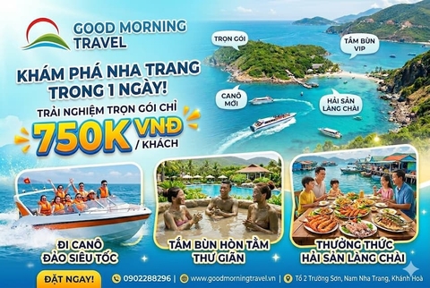 Tour 3 đảo VIP Nha Trang