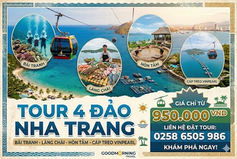 Tour 4 đảo Nha Trang