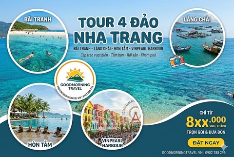 Tour 4 đảo Nha Trang