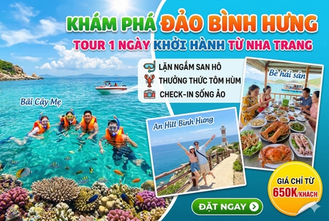 Tour đảo Bình Hưng 1 ngày