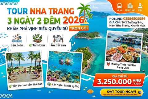 Du lịch Nha Trang 3 ngày 2 đêm