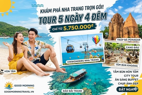 Tour Nha Trang 5 ngày 4 đêm