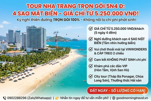 Tour Nha Trang 5 ngày 4 đêm
