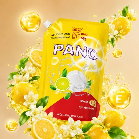 Nước rửa chén Pano Vitamin E Túi 3.5kg