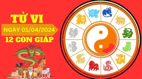 Tử vi 12 con giáp thứ 2 ngày 1/4/2024: 2 con giáp này vận đào hoa nở rộ, hứng hết lộc trời cho