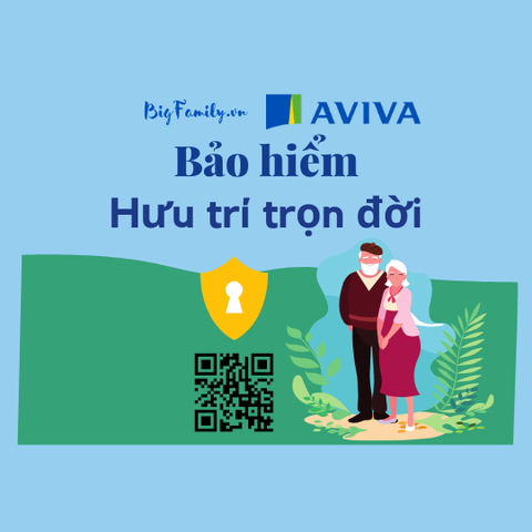 Bộ tranh xây dựng ý tưởng bảo hiểm hưu trí của Aviva Việt Nam