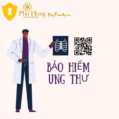 Bộ tranh xây dựng ý tưởng bảo hiểm Ung thư của Phú Hưng Life