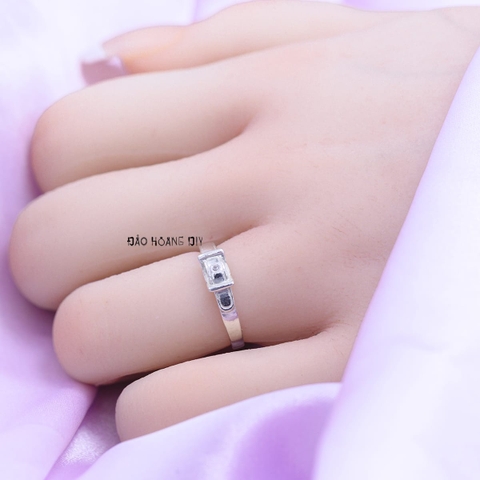 Nhẫn Bạc Cặp Đôi Nam Nữ Hình Dây Nịt Thắt Lưng N2408300028