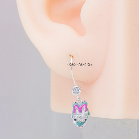 Khuyên Tai Bạc Cho Bé S925 Vịt Donal Ngộ Nghĩnh H2410240016