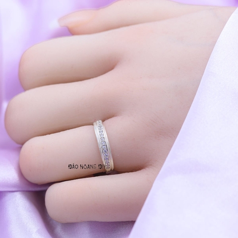 Nhẫn Bạc Cặp Đôi Nam Nữ Đính Đá N2408300019