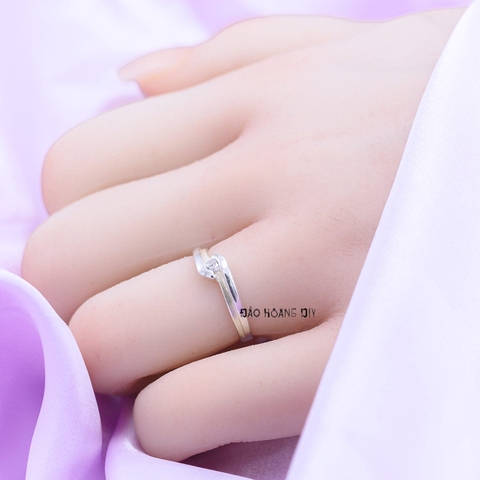 Nhẫn Bạc Cặp Đôi Nam Nữ Đính Đá N2408300017