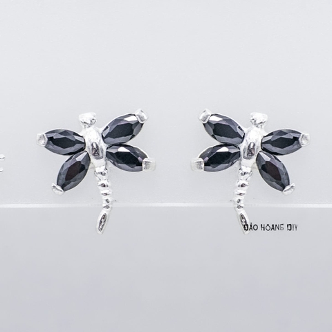 Bông Tai Bạc Nữ Kiểu Nụ Hình Cánh Chuồn Duyên Dáng H2410230017