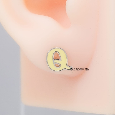 Bông Tai Bạc Nữ S925 Kiểu Nụ Chữ Cái Mang Phong Cách Riêng H2410220084