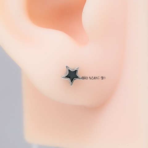 Bông Tai Bạc Nữ Kiểu Nụ Hình Học Nhỏ Xinh Dễ Thương H2410220076