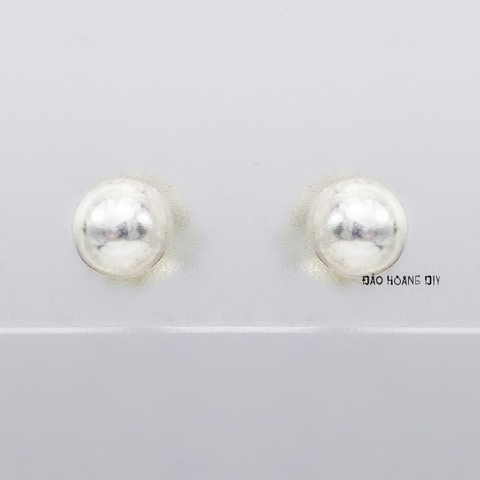 Bông Tai Bạc Nữ Kiểu Nụ Hình Nấm 2 Size