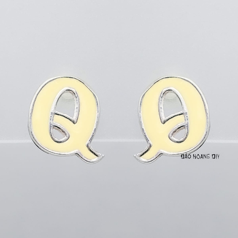 Bông Tai Bạc Nữ S925 Kiểu Nụ Chữ Cái Mang Phong Cách Riêng H2410220084