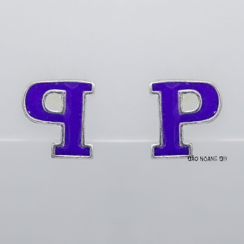 Bông Tai Bạc Nữ S925 Kiểu Nụ Chữ Cái Mang Phong Cách Riêng H2410220083