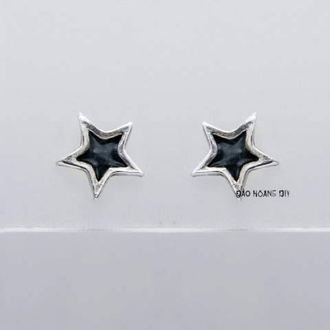 Bông Tai Bạc Nữ Kiểu Nụ Hình Học Nhỏ Xinh Dễ Thương H2410220076