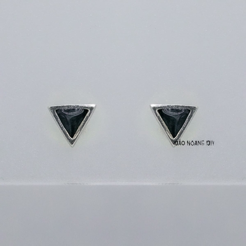 Bông Tai Bạc Nữ Kiểu Nụ Hình Học Nhỏ Xinh Dễ Thương H2410220074