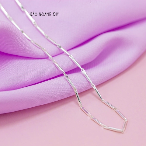 Dây Chuyền Bạc Nữ Sợi Đặc Nhỏ Dài Tròn Trơn D2411150073