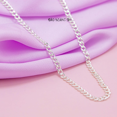 Dây Chuyền Bạc Nữ Kiểu Dây Đơn Truyền Thống D2411140061