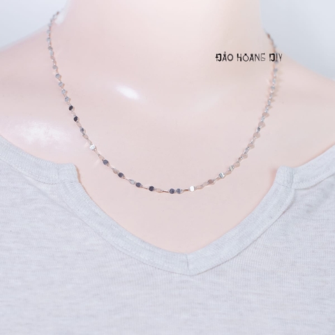 Dây Chuyền Bạc Nữ S925 Kiểu Mắt Tròn Mảnh Xinh D2411150043
