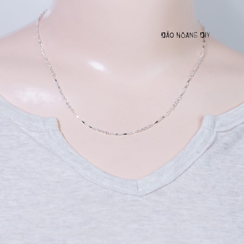 Dây Chuyền Bạc Ta Nữ Sợi Đặc Style 5 D2411150049