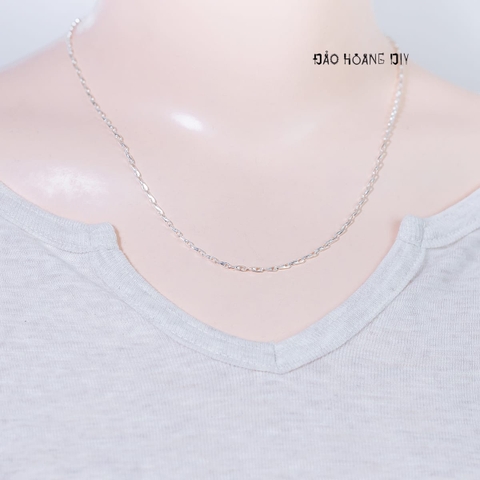 Dây Chuyền Bạc Ta Nữ Sợi Đặc Style 12 D2411150056
