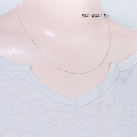 Dây Chuyền Bạc Nữ S990 Sợi Đặc Style 2 D2411150046