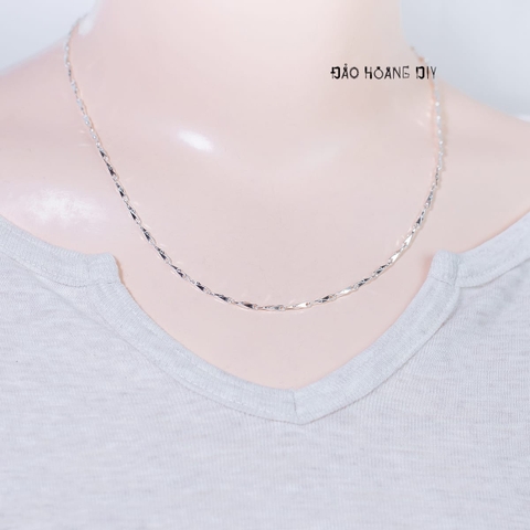 Dây Chuyền Bạc Nữ S990 Sợi Đặc Style 9 D2411150053