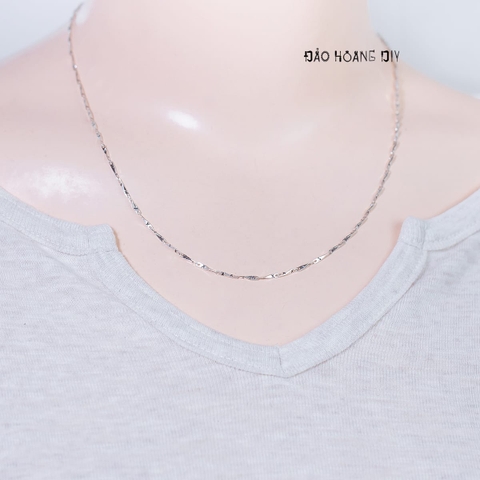 Dây Chuyền Bạc Nữ S925 Sợi Đặc Style 6 D2411150050