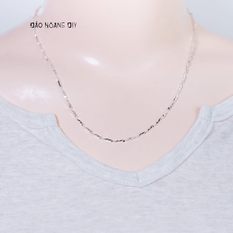 Dây Chuyền Bạc Ta Nữ Sợi Đặc Dài Style 10 D2411150054