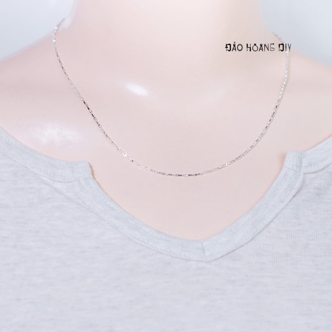 Dây Chuyền Bạc Nữ S925 Sợi Đặc Dài Style 1 D2411150045