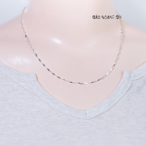 Dây Chuyền Bạc Nữ S925 Sợi Đặc Style 7 D2411150051