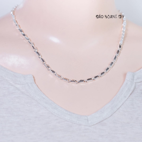 Dây Chuyền Bạc Ta Nữ Kiểu Ống Tinh Xảo D2411140029
